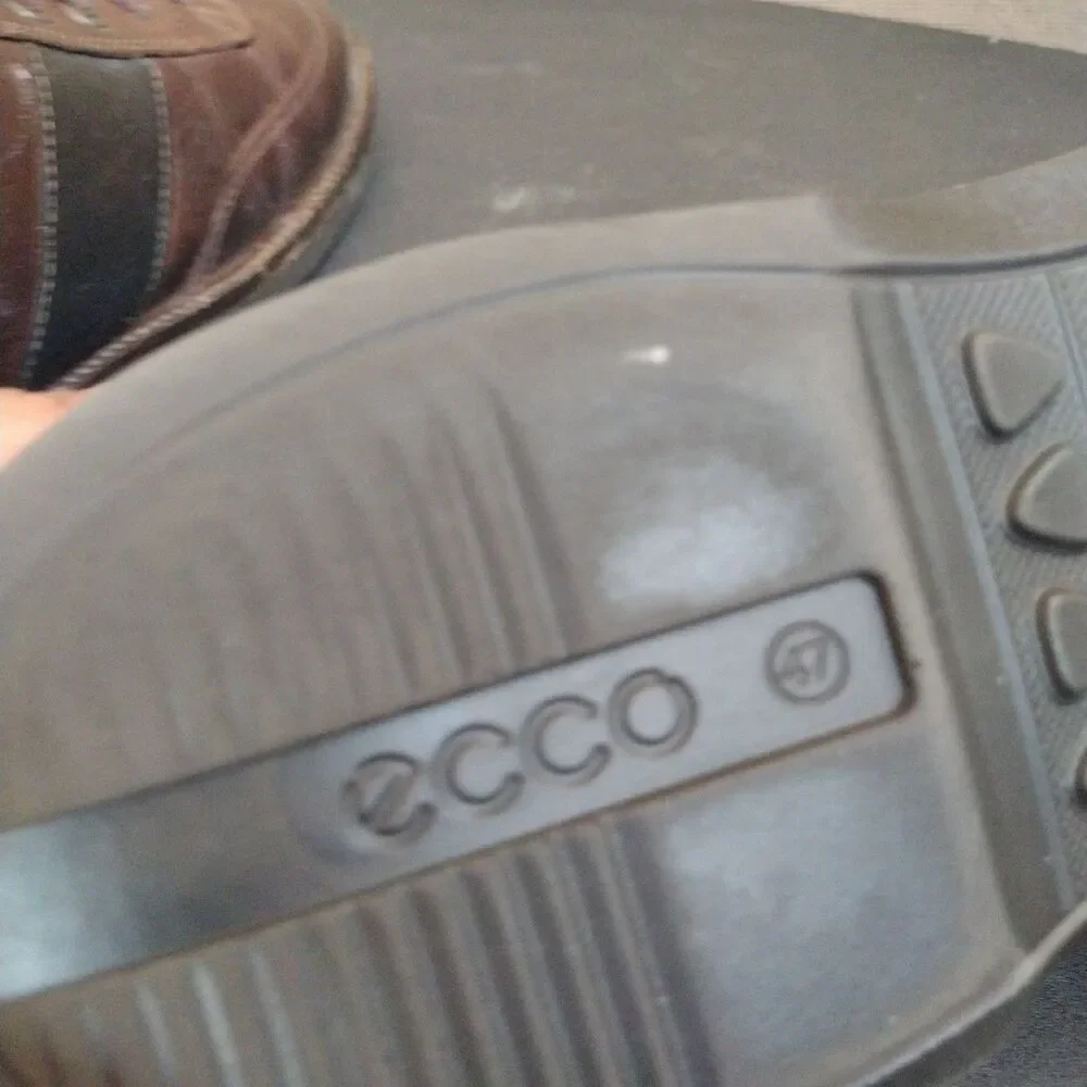 Ecco Fenn Lace Dark Chocolate Black Sneaker Oxford Shoes Mens EU 47 US 13-13.5